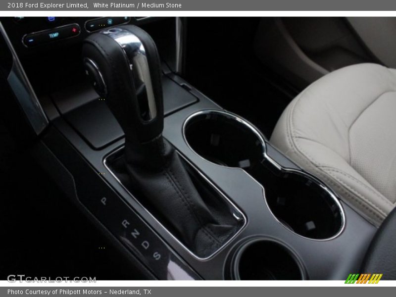 White Platinum / Medium Stone 2018 Ford Explorer Limited