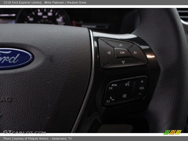 White Platinum / Medium Stone 2018 Ford Explorer Limited