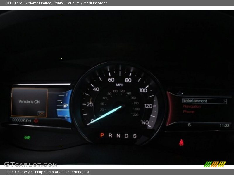 White Platinum / Medium Stone 2018 Ford Explorer Limited