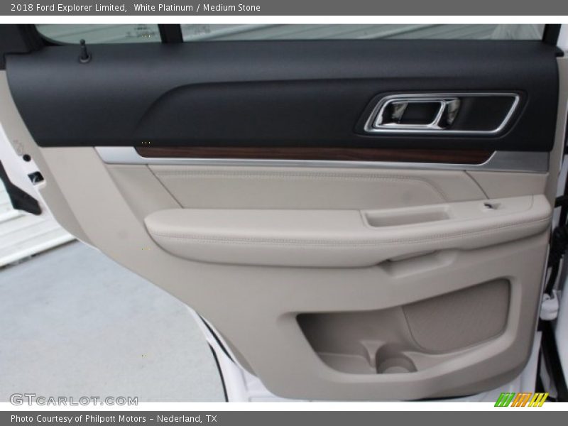 White Platinum / Medium Stone 2018 Ford Explorer Limited