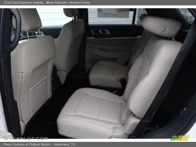White Platinum / Medium Stone 2018 Ford Explorer Limited