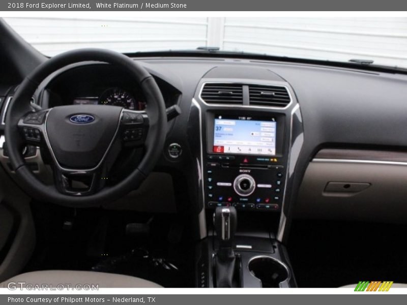 White Platinum / Medium Stone 2018 Ford Explorer Limited
