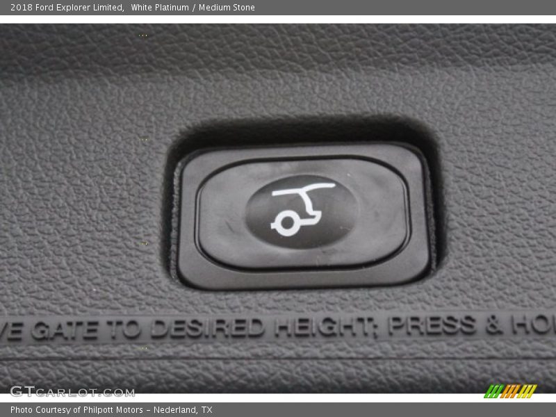 White Platinum / Medium Stone 2018 Ford Explorer Limited