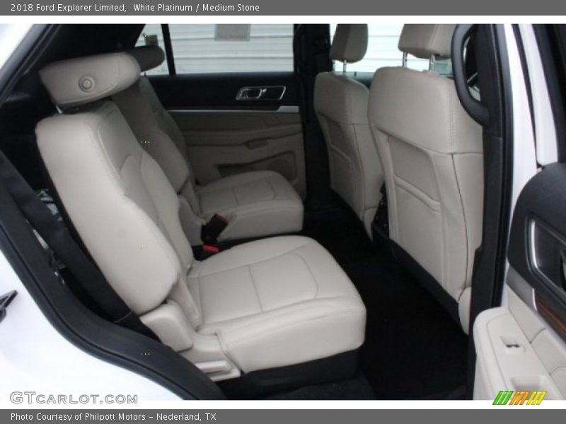 White Platinum / Medium Stone 2018 Ford Explorer Limited