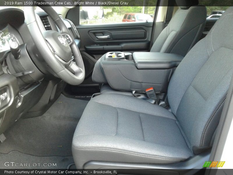 Bright White / Black/Diesel Gray 2019 Ram 1500 Tradesman Crew Cab