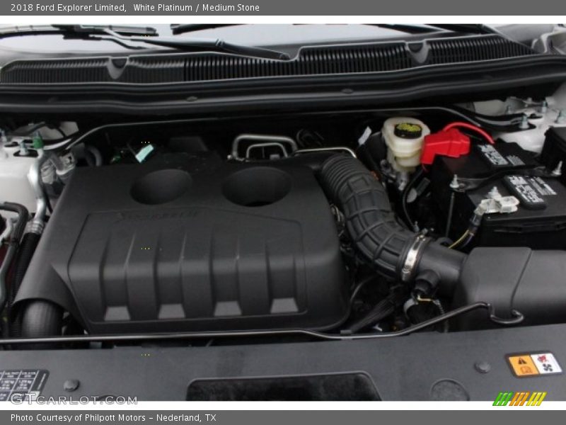 White Platinum / Medium Stone 2018 Ford Explorer Limited