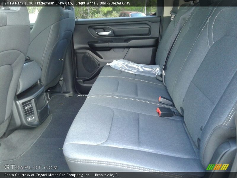 Bright White / Black/Diesel Gray 2019 Ram 1500 Tradesman Crew Cab