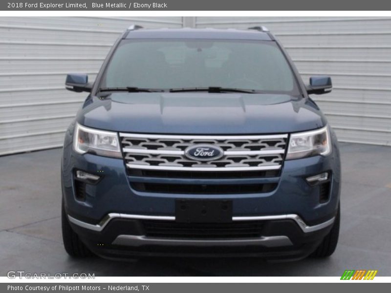 Blue Metallic / Ebony Black 2018 Ford Explorer Limited