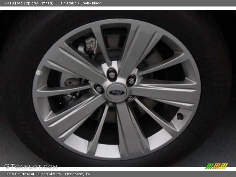 Blue Metallic / Ebony Black 2018 Ford Explorer Limited