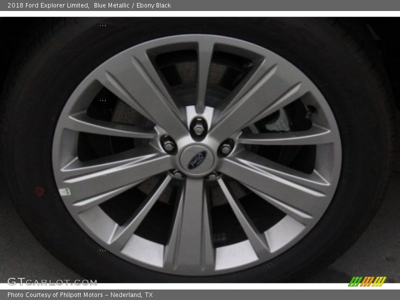 Blue Metallic / Ebony Black 2018 Ford Explorer Limited