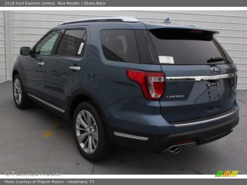 Blue Metallic / Ebony Black 2018 Ford Explorer Limited