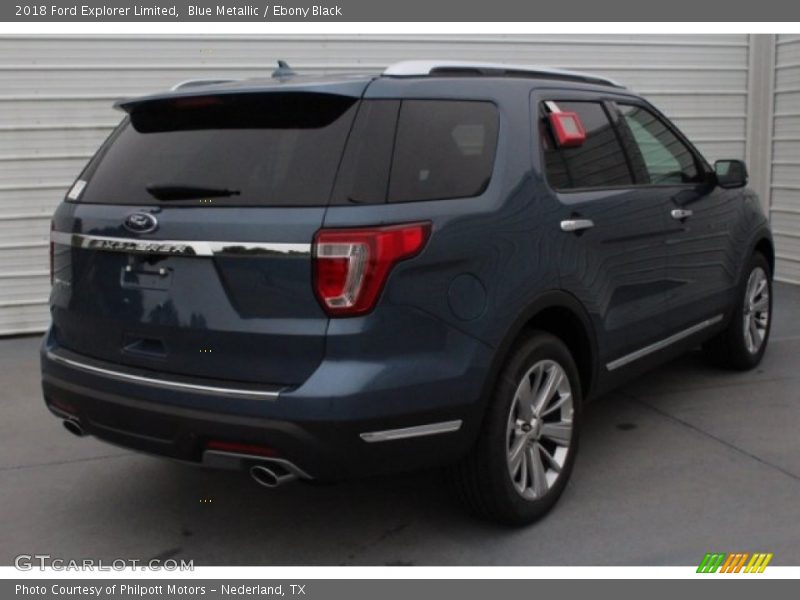 Blue Metallic / Ebony Black 2018 Ford Explorer Limited