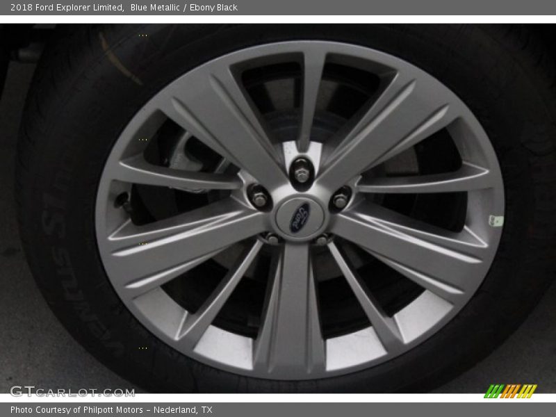 Blue Metallic / Ebony Black 2018 Ford Explorer Limited
