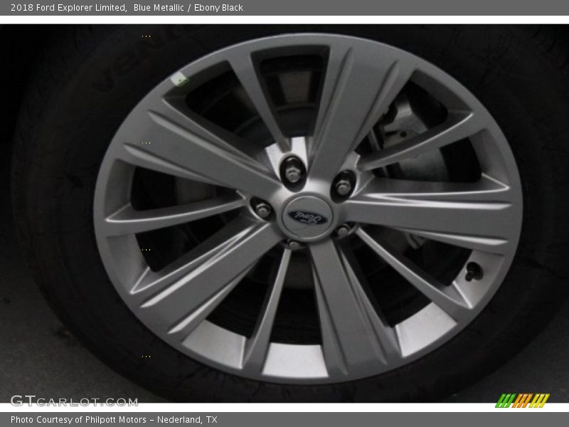 Blue Metallic / Ebony Black 2018 Ford Explorer Limited