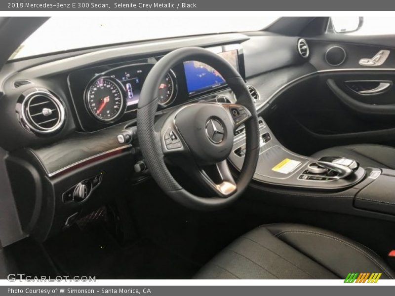 Selenite Grey Metallic / Black 2018 Mercedes-Benz E 300 Sedan