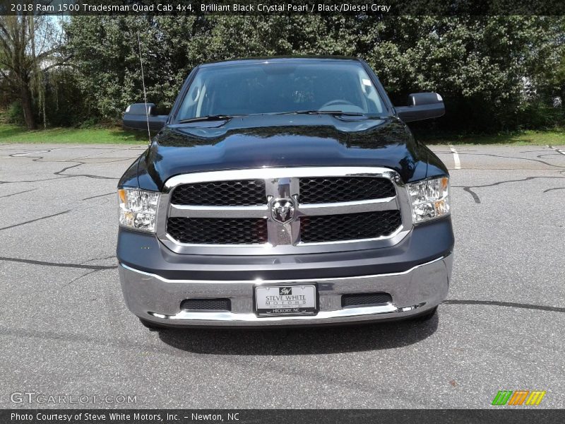 Brilliant Black Crystal Pearl / Black/Diesel Gray 2018 Ram 1500 Tradesman Quad Cab 4x4