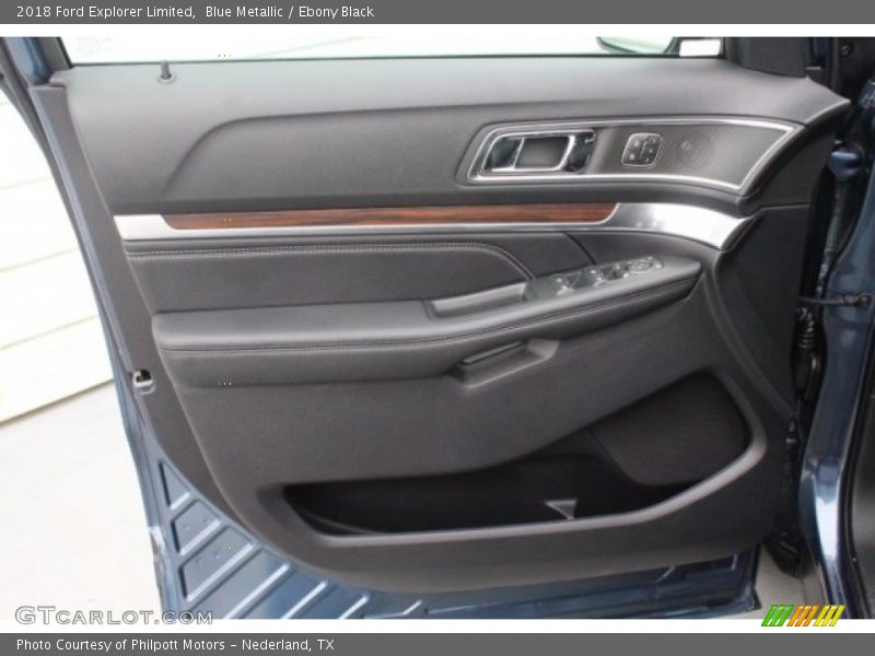 Blue Metallic / Ebony Black 2018 Ford Explorer Limited