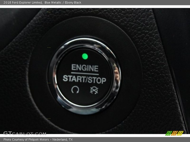 Blue Metallic / Ebony Black 2018 Ford Explorer Limited