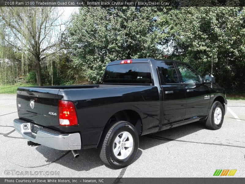 Brilliant Black Crystal Pearl / Black/Diesel Gray 2018 Ram 1500 Tradesman Quad Cab 4x4