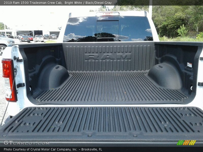 Bright White / Black/Diesel Gray 2019 Ram 1500 Tradesman Crew Cab