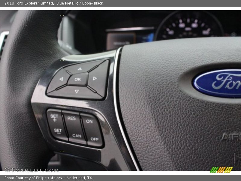 Blue Metallic / Ebony Black 2018 Ford Explorer Limited
