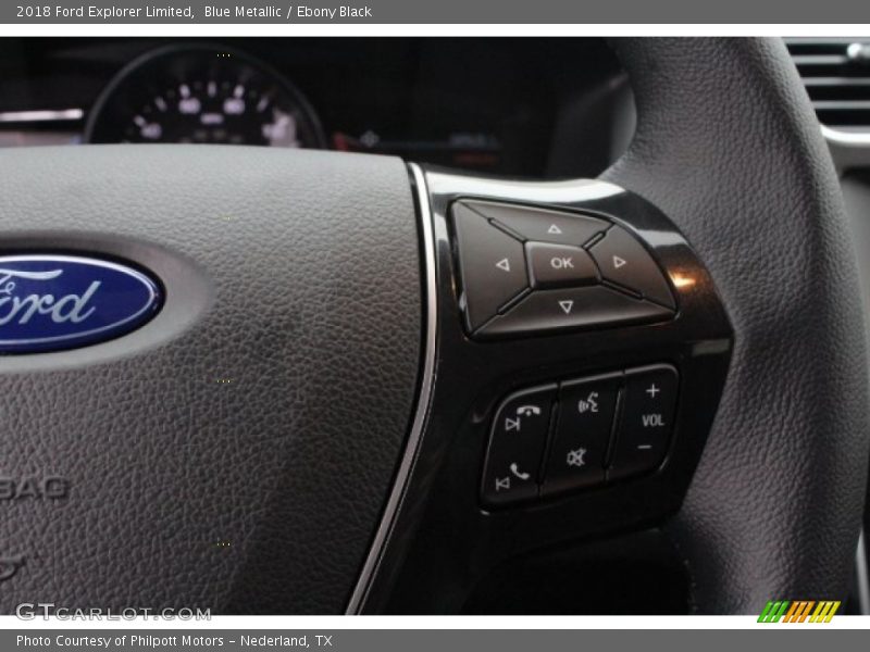 Blue Metallic / Ebony Black 2018 Ford Explorer Limited