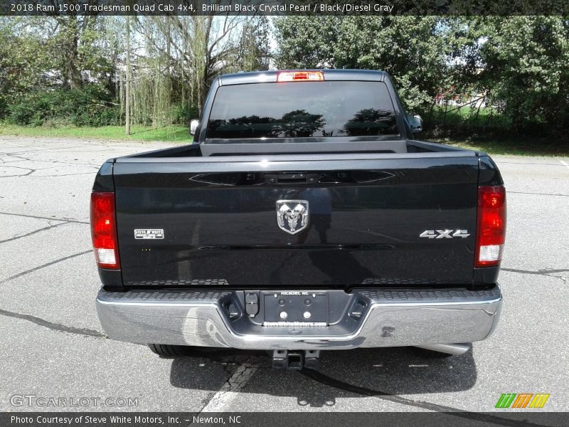 Brilliant Black Crystal Pearl / Black/Diesel Gray 2018 Ram 1500 Tradesman Quad Cab 4x4