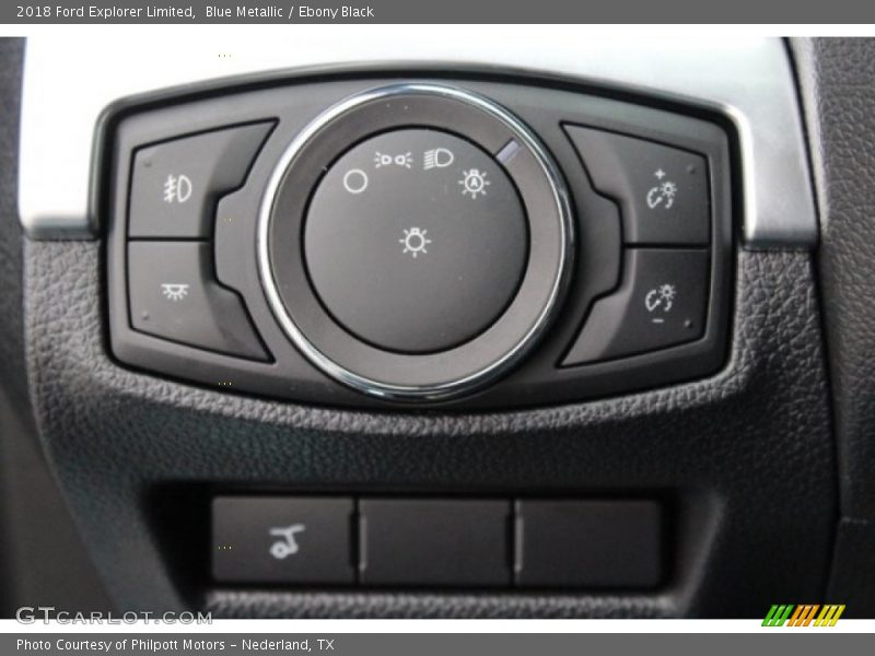 Blue Metallic / Ebony Black 2018 Ford Explorer Limited