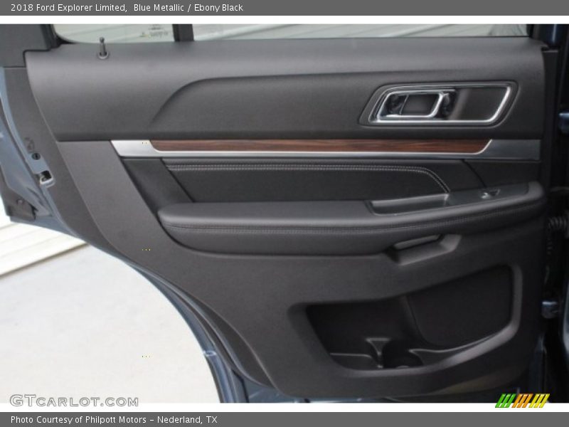 Blue Metallic / Ebony Black 2018 Ford Explorer Limited