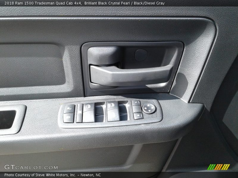 Brilliant Black Crystal Pearl / Black/Diesel Gray 2018 Ram 1500 Tradesman Quad Cab 4x4
