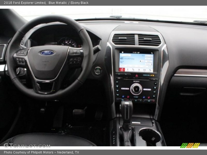 Blue Metallic / Ebony Black 2018 Ford Explorer Limited