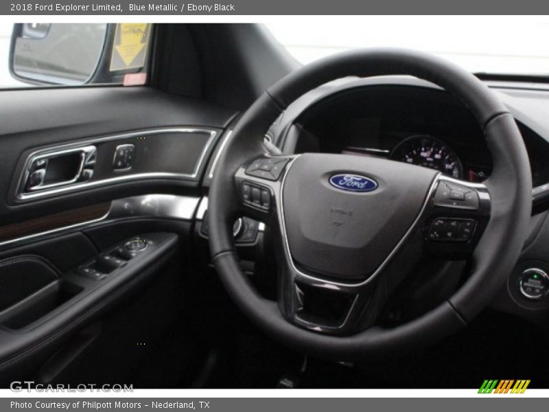 Blue Metallic / Ebony Black 2018 Ford Explorer Limited
