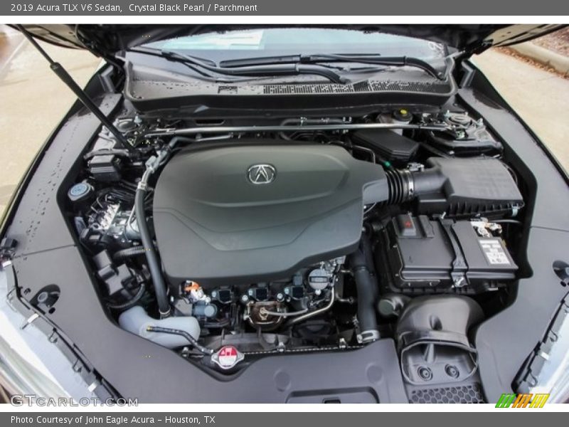 Crystal Black Pearl / Parchment 2019 Acura TLX V6 Sedan