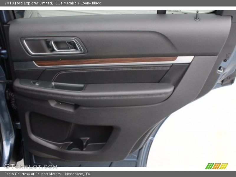 Blue Metallic / Ebony Black 2018 Ford Explorer Limited
