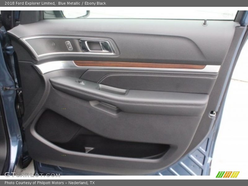 Blue Metallic / Ebony Black 2018 Ford Explorer Limited