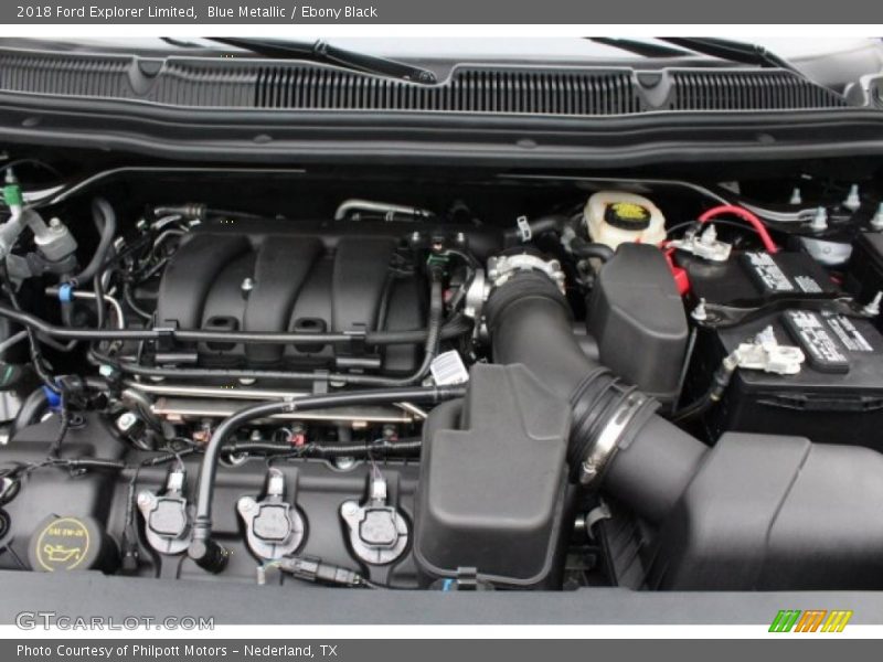 Blue Metallic / Ebony Black 2018 Ford Explorer Limited