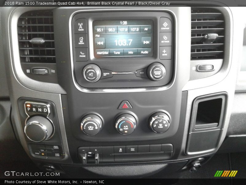 Brilliant Black Crystal Pearl / Black/Diesel Gray 2018 Ram 1500 Tradesman Quad Cab 4x4