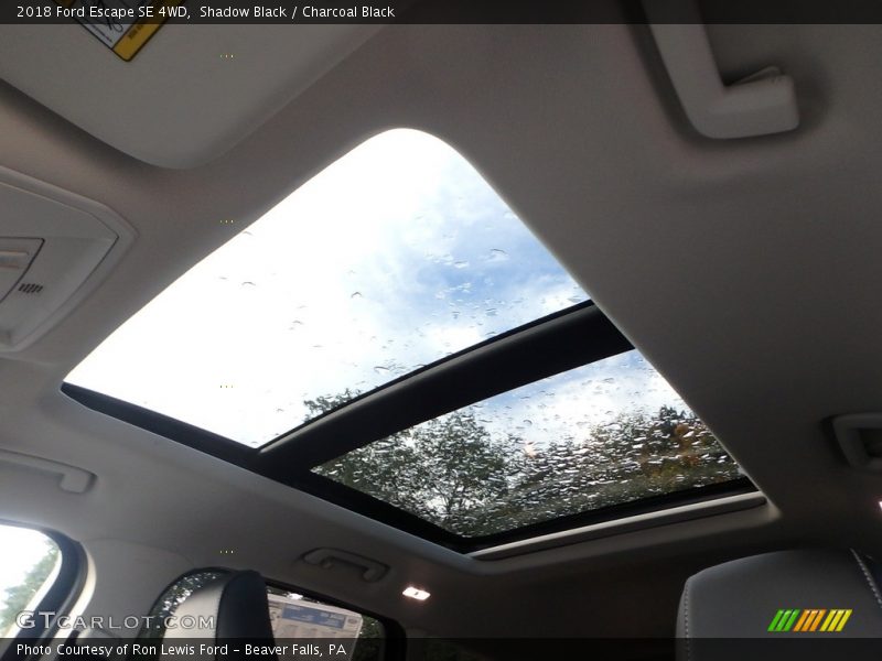 Sunroof of 2018 Escape SE 4WD