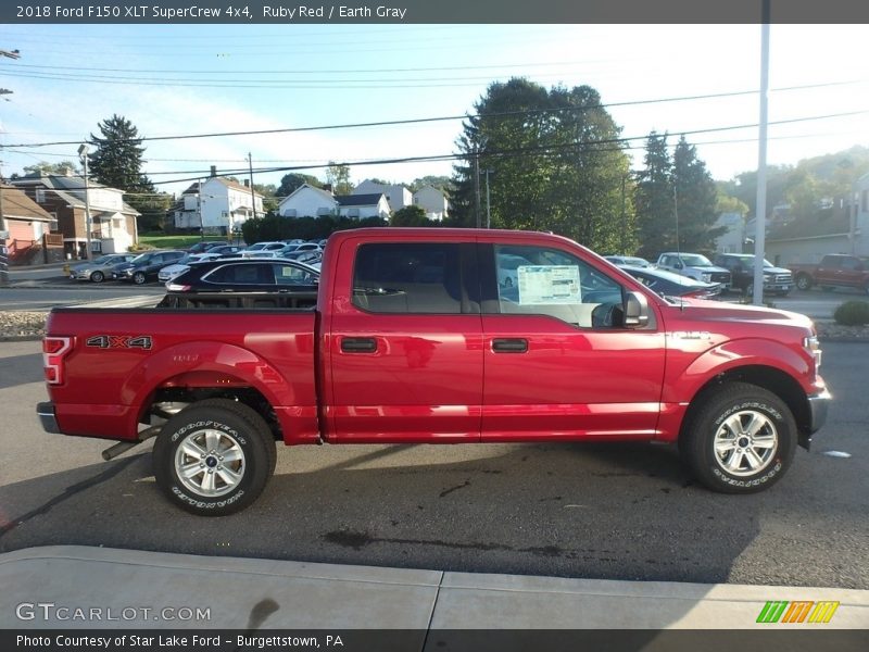 Ruby Red / Earth Gray 2018 Ford F150 XLT SuperCrew 4x4