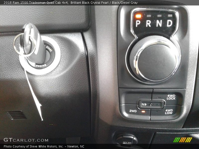 Brilliant Black Crystal Pearl / Black/Diesel Gray 2018 Ram 1500 Tradesman Quad Cab 4x4