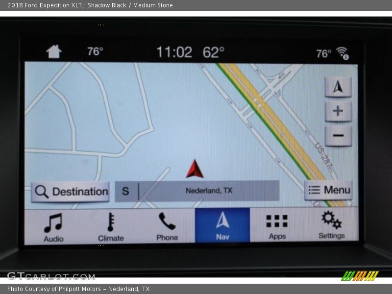 Navigation of 2018 Expedition XLT