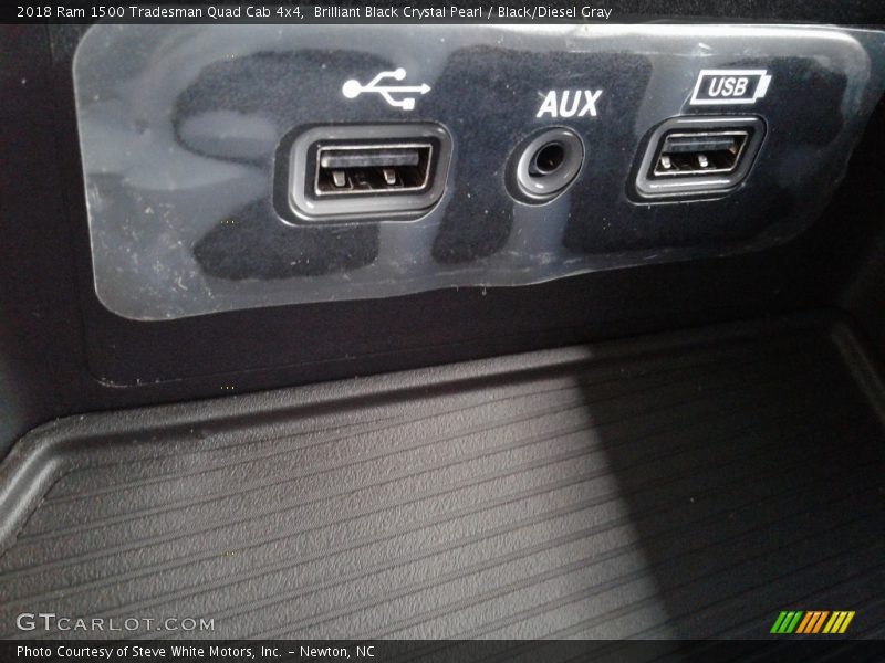 Brilliant Black Crystal Pearl / Black/Diesel Gray 2018 Ram 1500 Tradesman Quad Cab 4x4