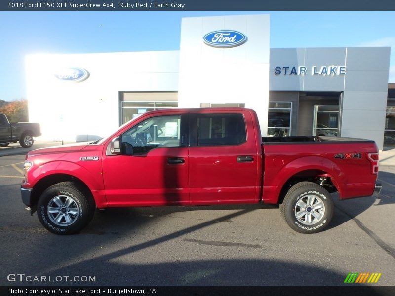 Ruby Red / Earth Gray 2018 Ford F150 XLT SuperCrew 4x4