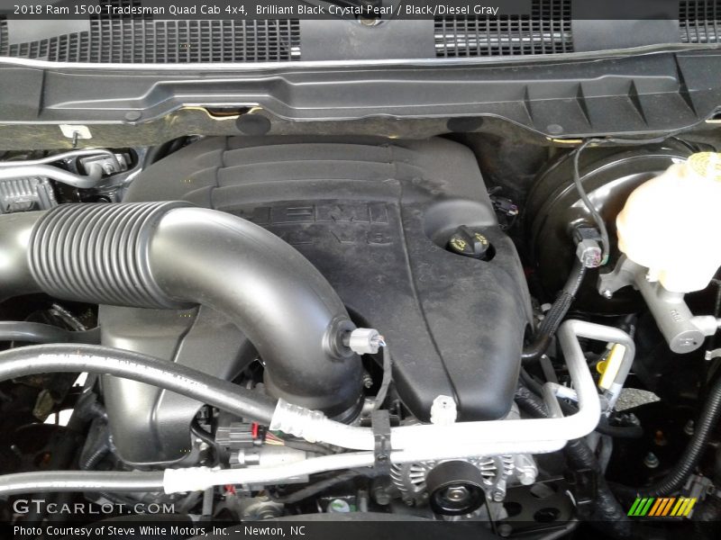Brilliant Black Crystal Pearl / Black/Diesel Gray 2018 Ram 1500 Tradesman Quad Cab 4x4