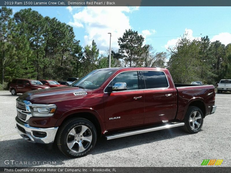 Delmonico Red Pearl / Black 2019 Ram 1500 Laramie Crew Cab