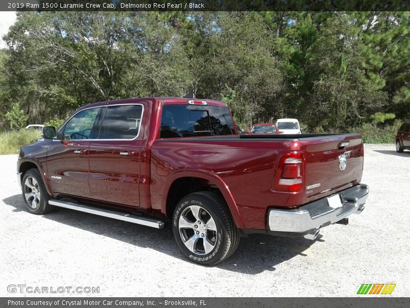 Delmonico Red Pearl / Black 2019 Ram 1500 Laramie Crew Cab