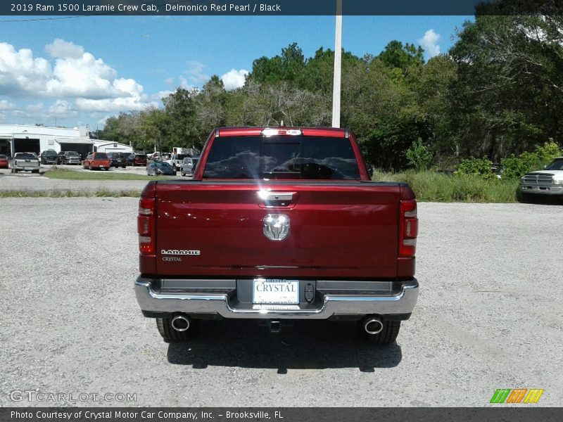 Delmonico Red Pearl / Black 2019 Ram 1500 Laramie Crew Cab