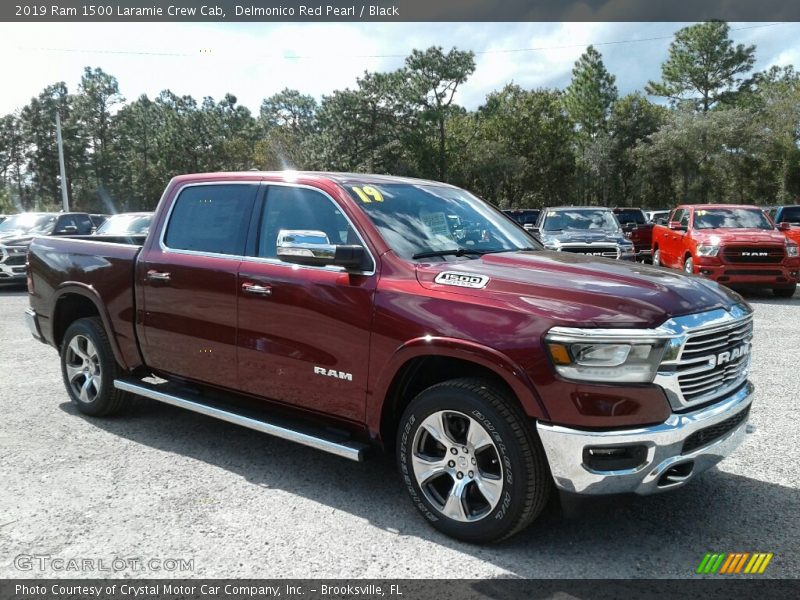 Delmonico Red Pearl / Black 2019 Ram 1500 Laramie Crew Cab