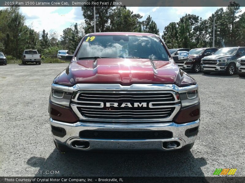 Delmonico Red Pearl / Black 2019 Ram 1500 Laramie Crew Cab