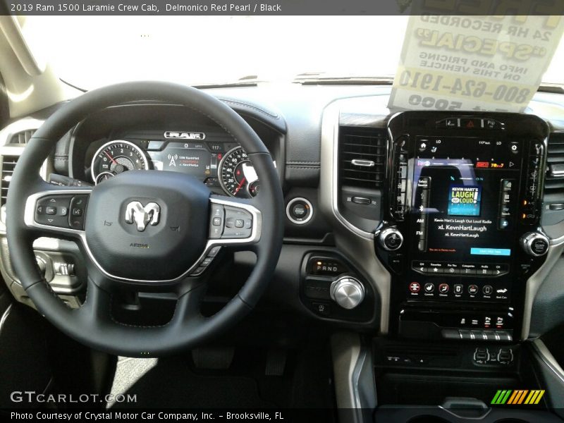 Delmonico Red Pearl / Black 2019 Ram 1500 Laramie Crew Cab